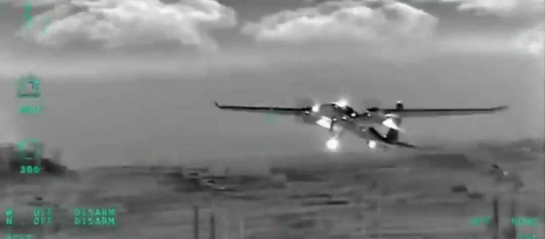 Вылет турецкого дрона на разведку