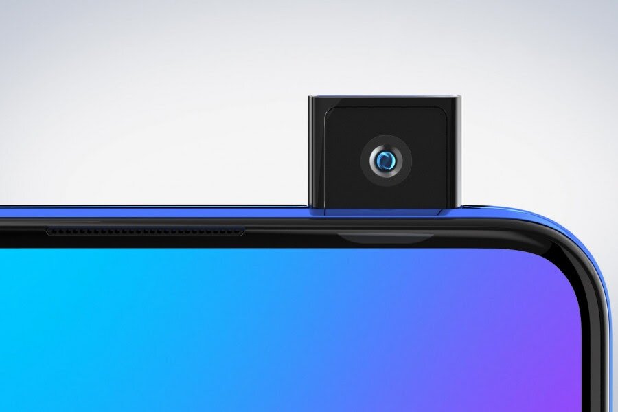 Выезжающая фронтальная камера