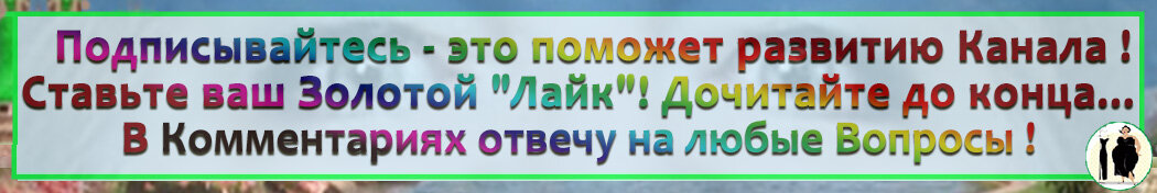 Благодарю за поддержку Канала!