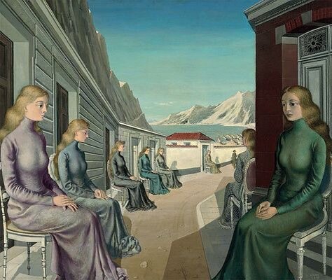 Поль Дельво. Поселок русалок. С сайта Пинтерест