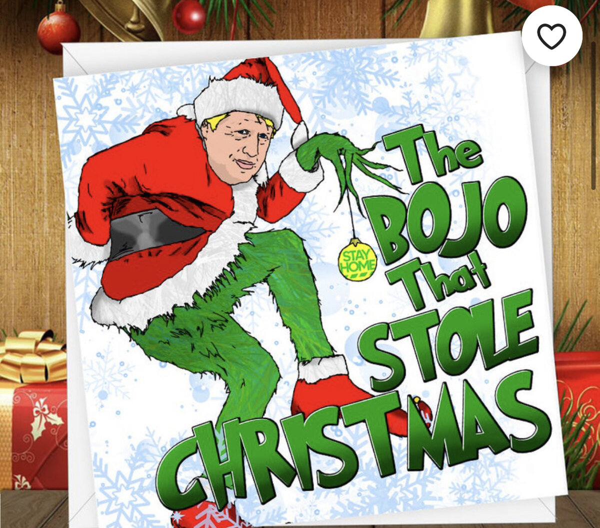 И ещё одна поздравительная открытка «Бо. Джо., который украл Рождество». Etsy.com