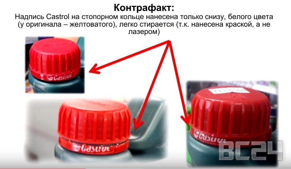 Как отличить от подделки масло CASTROL