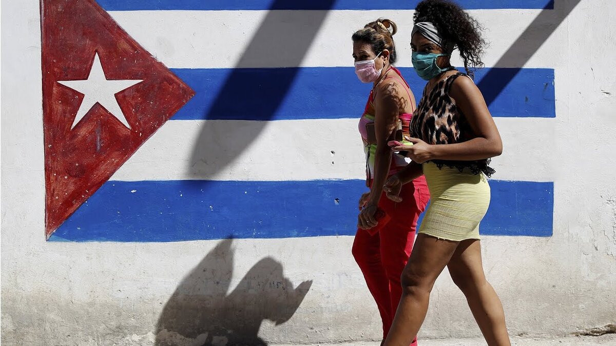 " Куба с коронавирусом". Изображение взято из открытых источников Internet