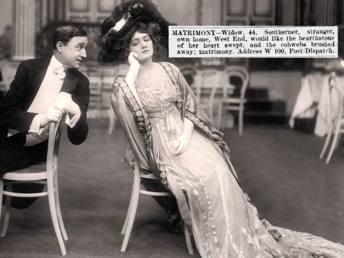 Лили Элси и Джозеф Койн в «Веселой вдове», 1907. Элси и Койн исполняют роли «Сони» и «принца Данило» соответственно.