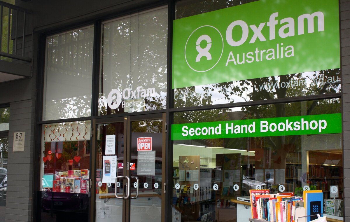 Благотворительный магазин сети Oxfam в Австралии