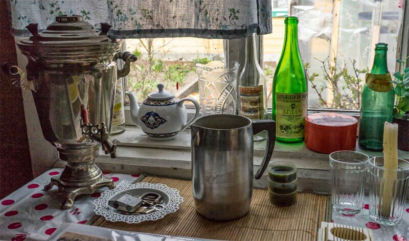 Типичный быт на "даче".