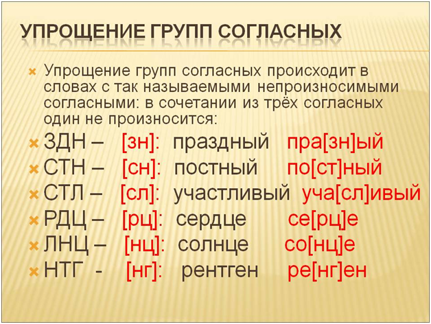 Непроизносимые согласные в корне слова. : 1.