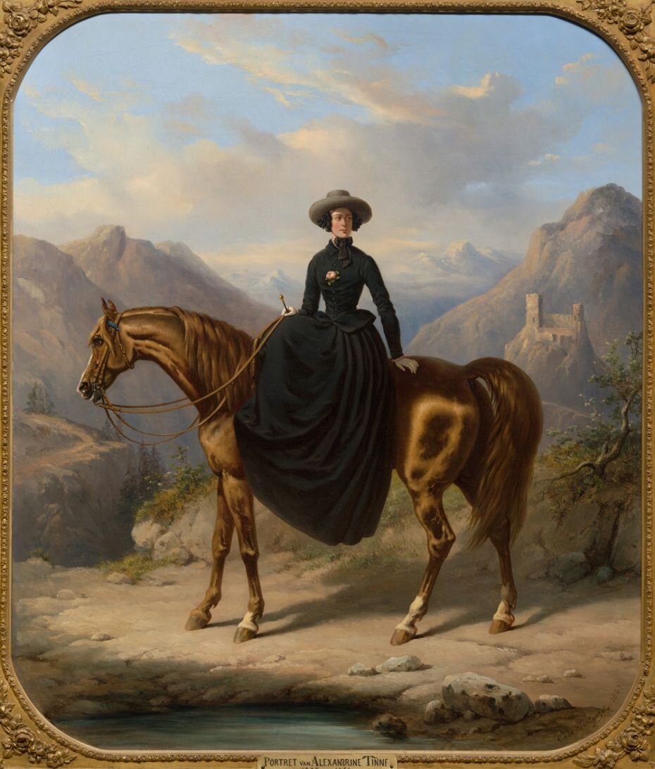 Портрет Александрины Тинне, Анри де Монпеза, 1849 год.