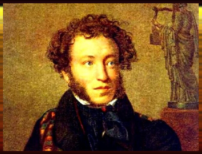 А.С. Пушкин. Фрагмент портрета работы Кипренского. Из свободного доступа.