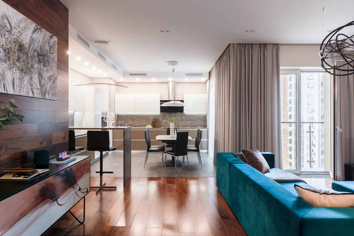 Организация пространства кухни-гостиной