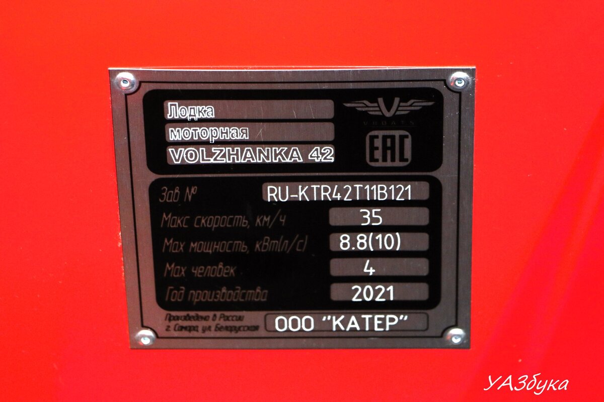 Характеристики VOLZHANKA 42 