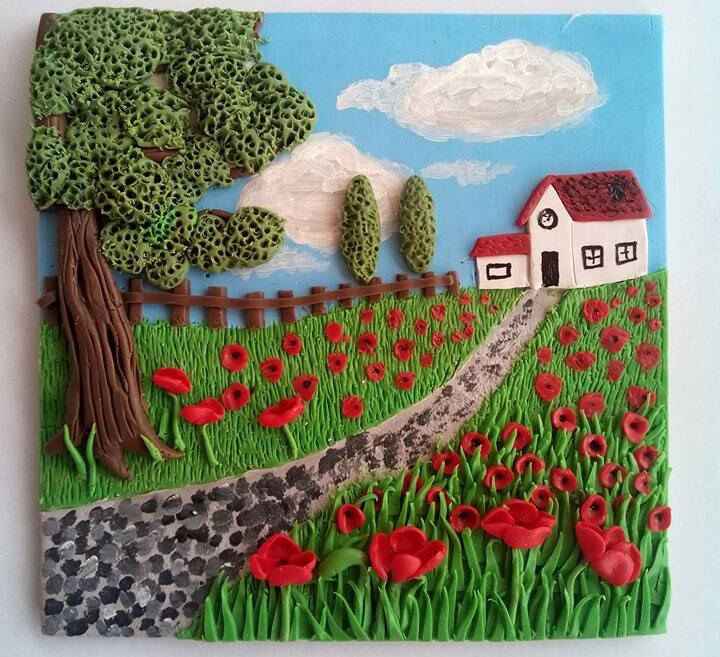 Plasticine Pictures: I Turned My School Hobby Into Art Polymer clay painting, Po