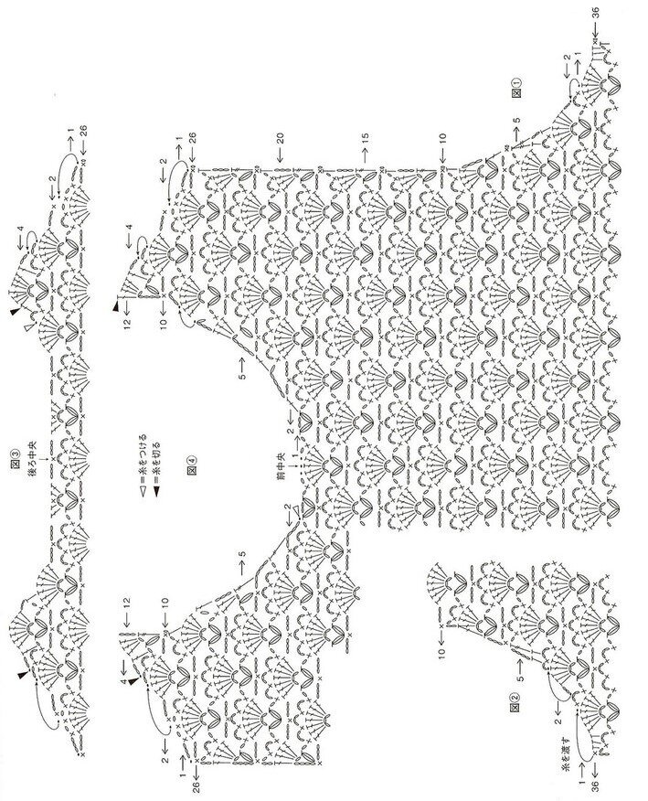 Модели крючком из японских журналов схемы и модели