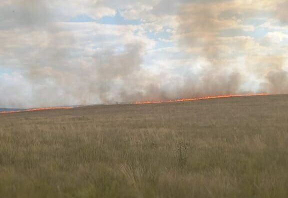    В Кувандыкском округе продолжают тушить ландшафтный пожар Кристина Просвиркина