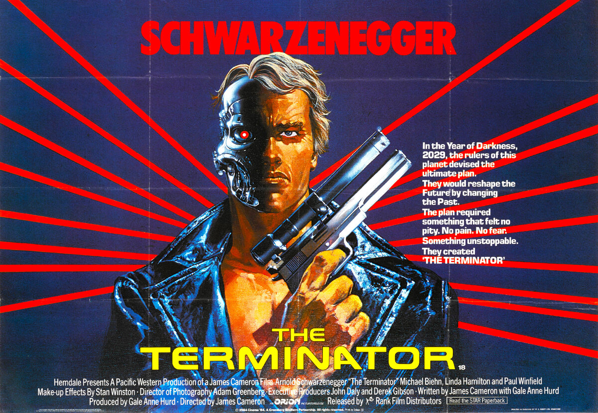 оригинальный постер фильма "Терминатор" (The Terminator) / источник moviepostersgallery.com