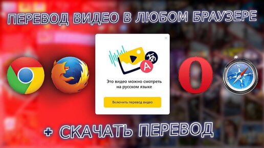 Yandex Перевод Видео В Любом Браузере (Chrome, Opera, Firefox.