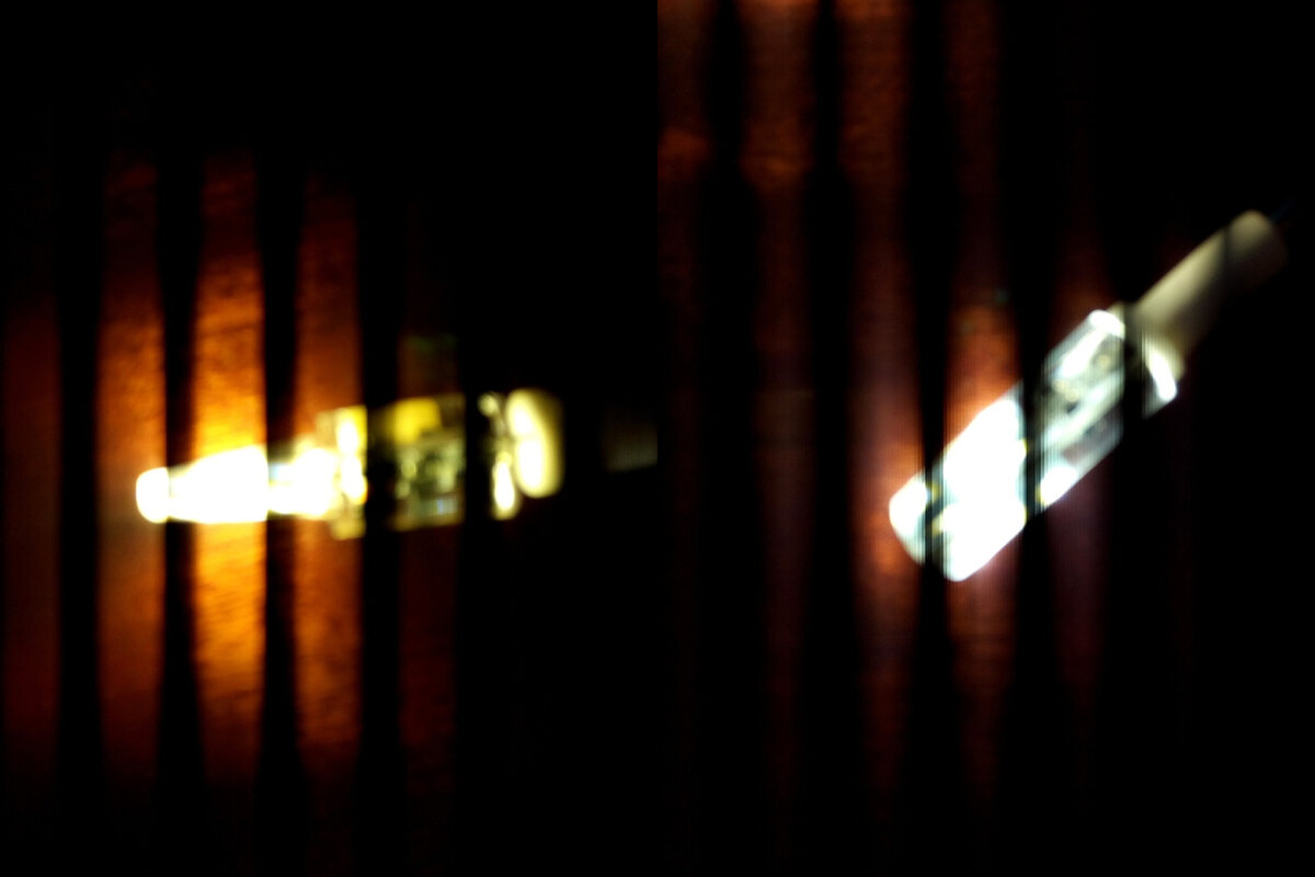 мерцание лампы на видео