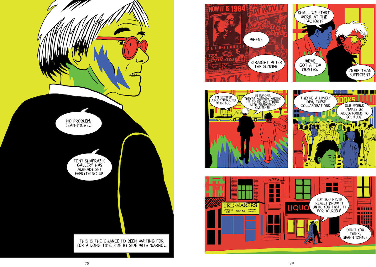 Artwork from Paolo Parisi, «In Basquiat: A Graphic Novel», 2019, © Paolo Parisi. 
 