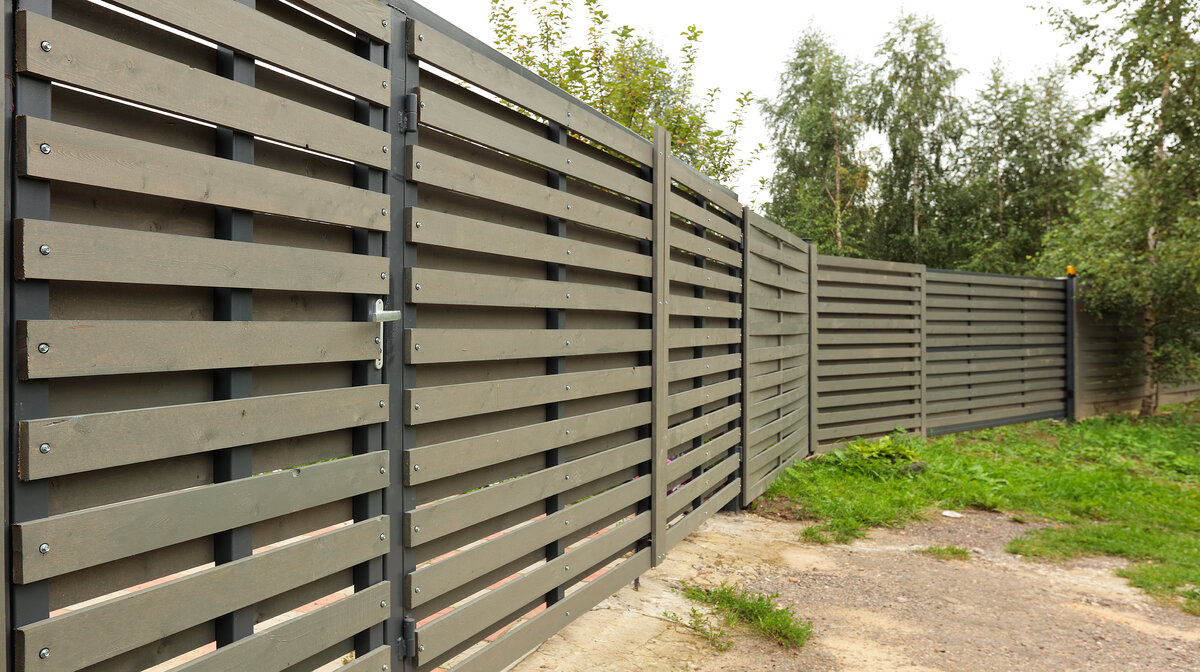 Деревянный забор "Плетенка"