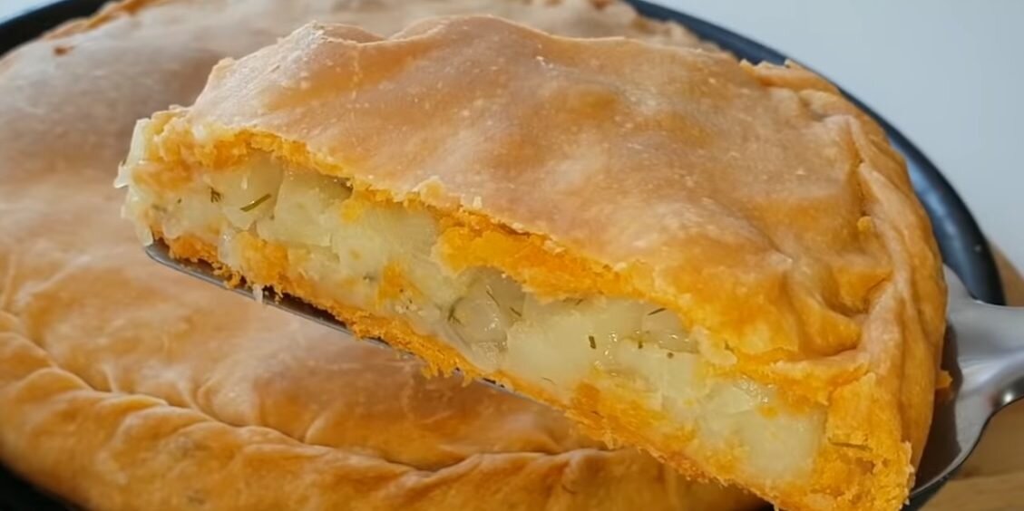 Пирог с картофелем и грибами «русский лес»