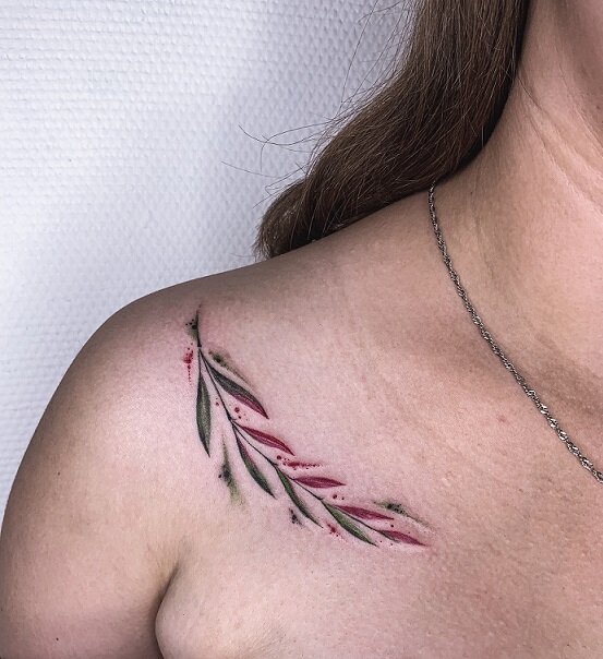 Пример работы в стиле акварель от мастера Дианы. Легко и лаконично!