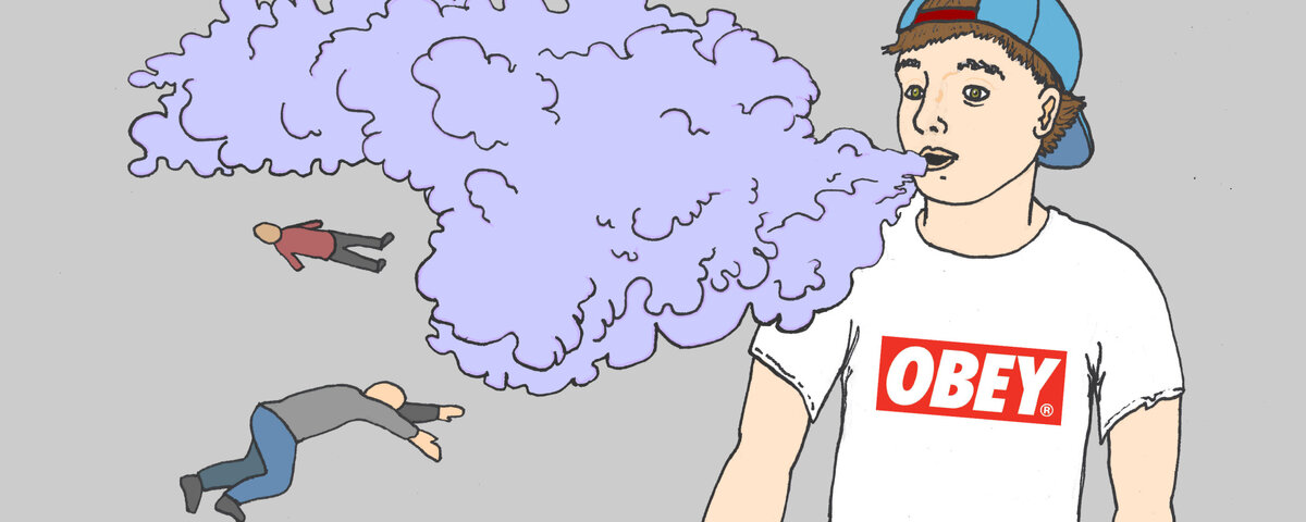 Вейперы в вейп-раю. Источник фото: www.thedrewacorn.wordpress.com.