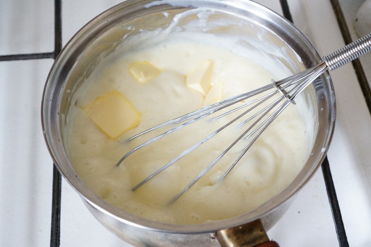 Заварной крем на пол литра молока рецепт с фото