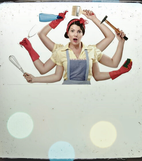 Сразу видно, настоящая домохозяйка