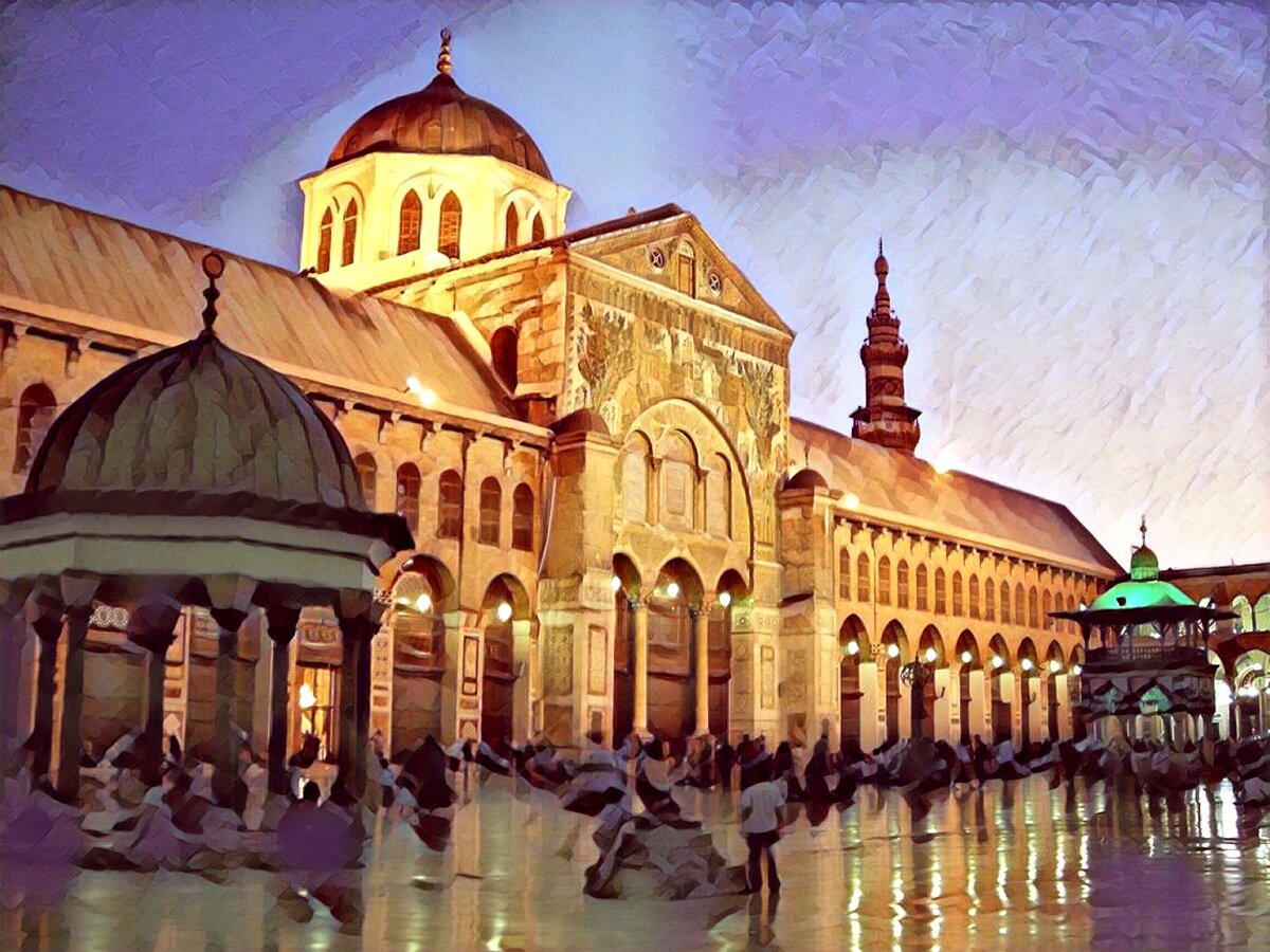  Этот минарет, который находится на левой стороне мечети Омейядов ( большая мечеть Дамаска), также известен как минарет Иисуса.-2