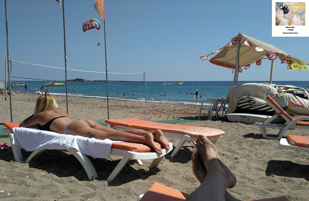 Замечательный вид на пляж в Доминикане