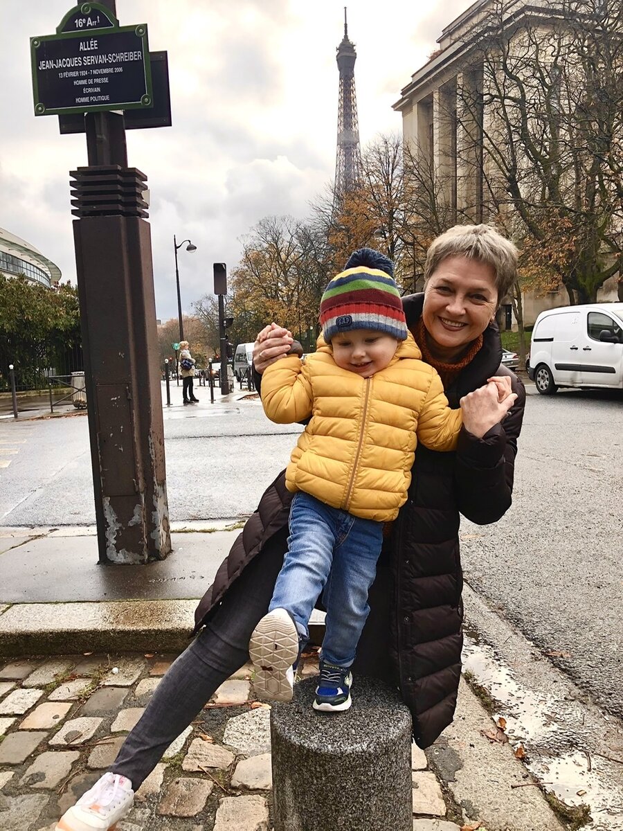 Галина Галиевна с внуком Александрем-Чарльзем 