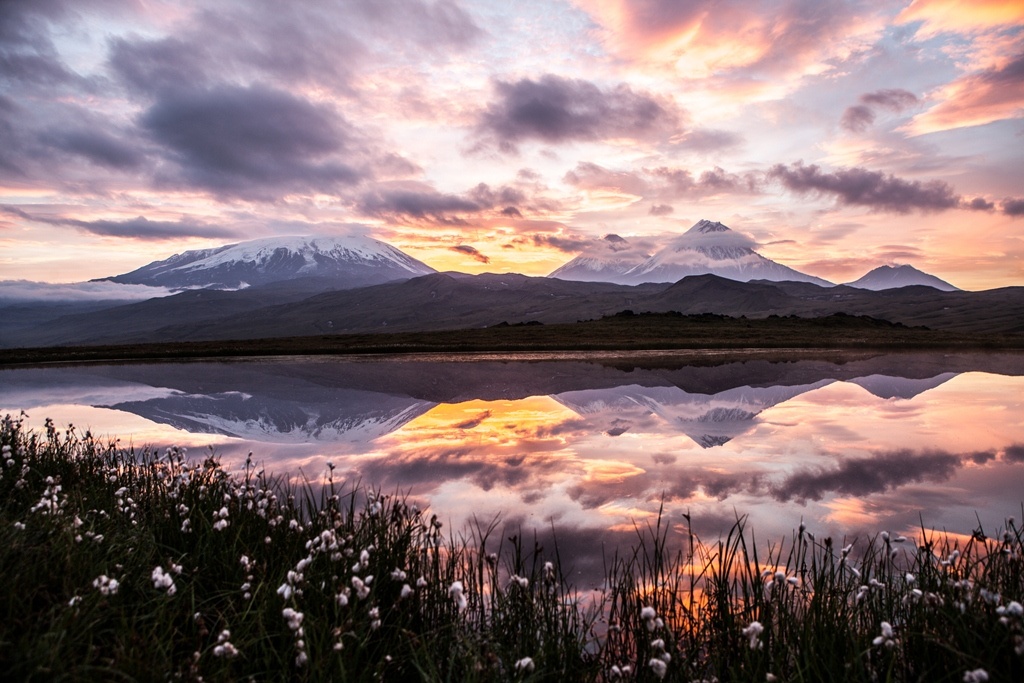 Нежное утро. Пейзаж Камчатки