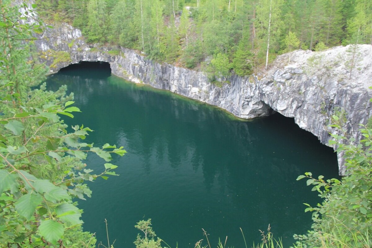 Вот он - карьер Рускеалы. Фото из личного архива.