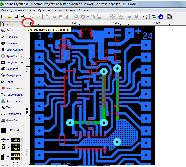 Как нарисовать плату в sprint layout 6 из рисунка