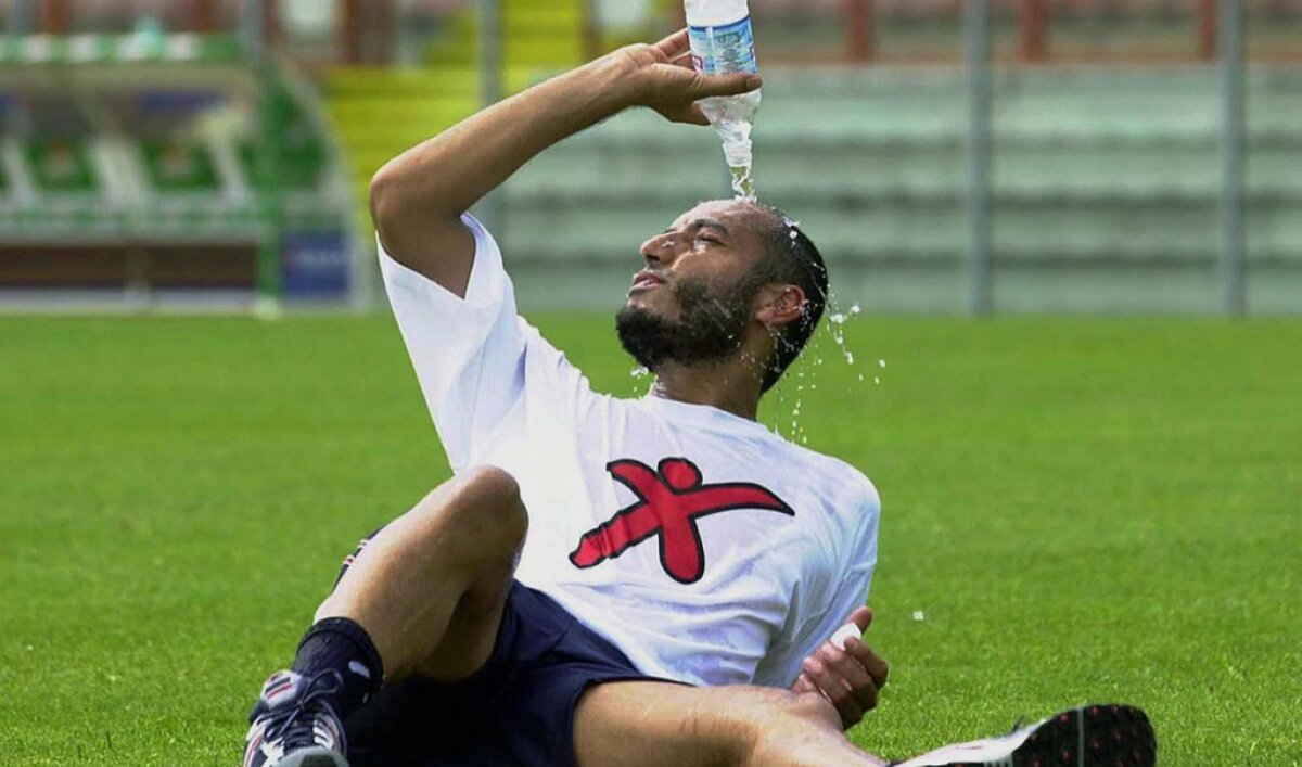 Каддафи в ливийской команде. 