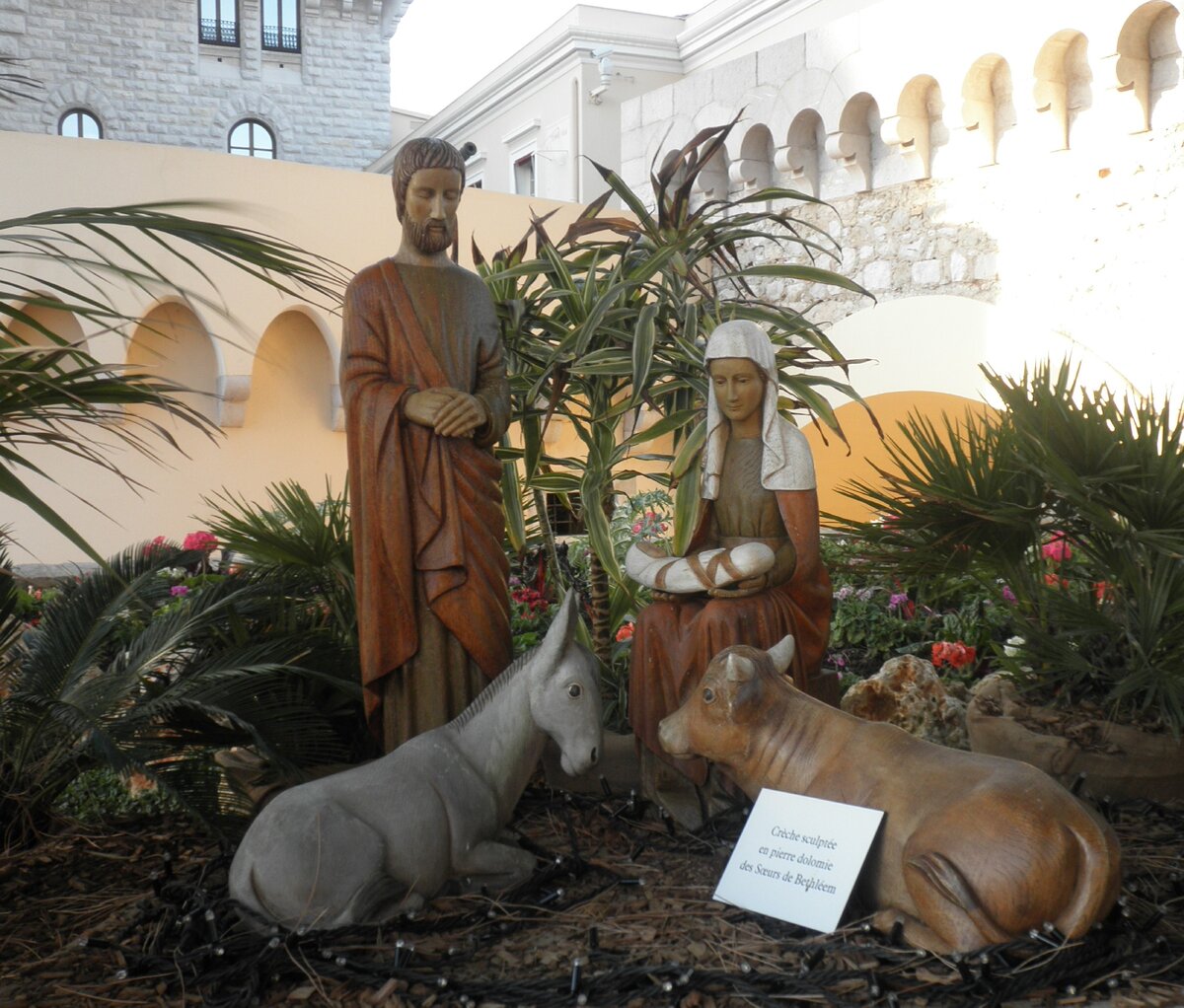 Вертеп на площадь княжеского дворца Монако. Фото автора