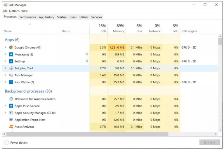 Диспетчер задач