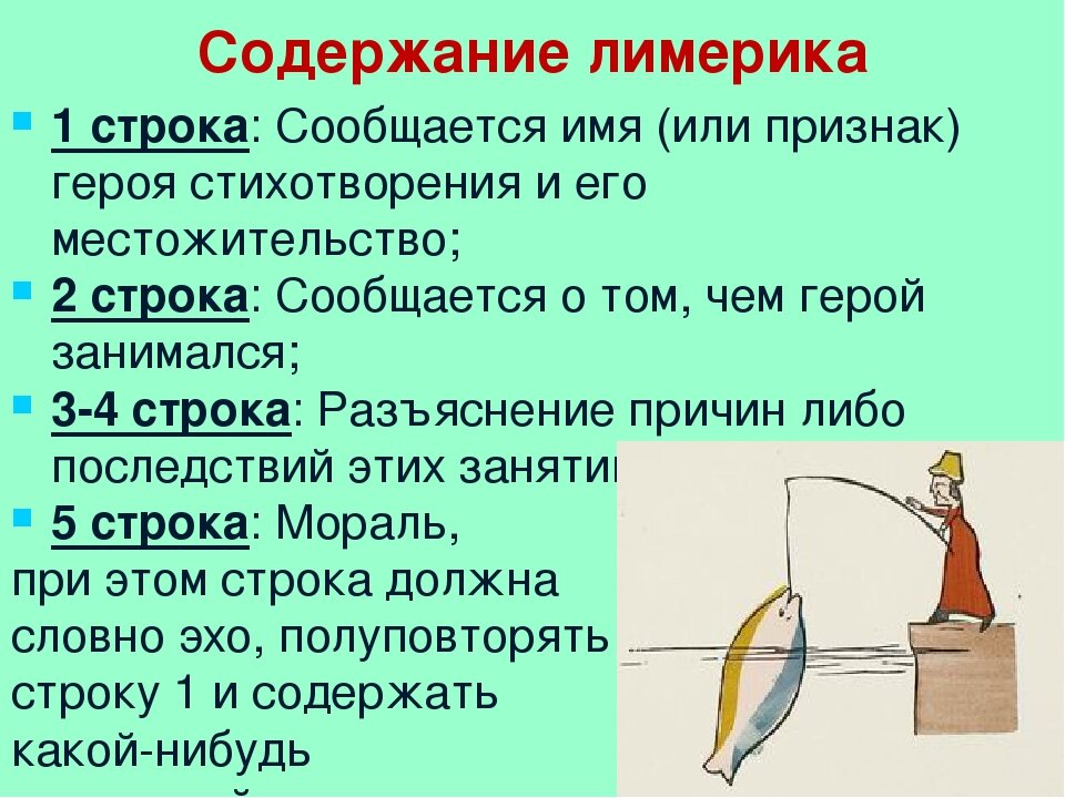 Лимерики 6 класс презентация