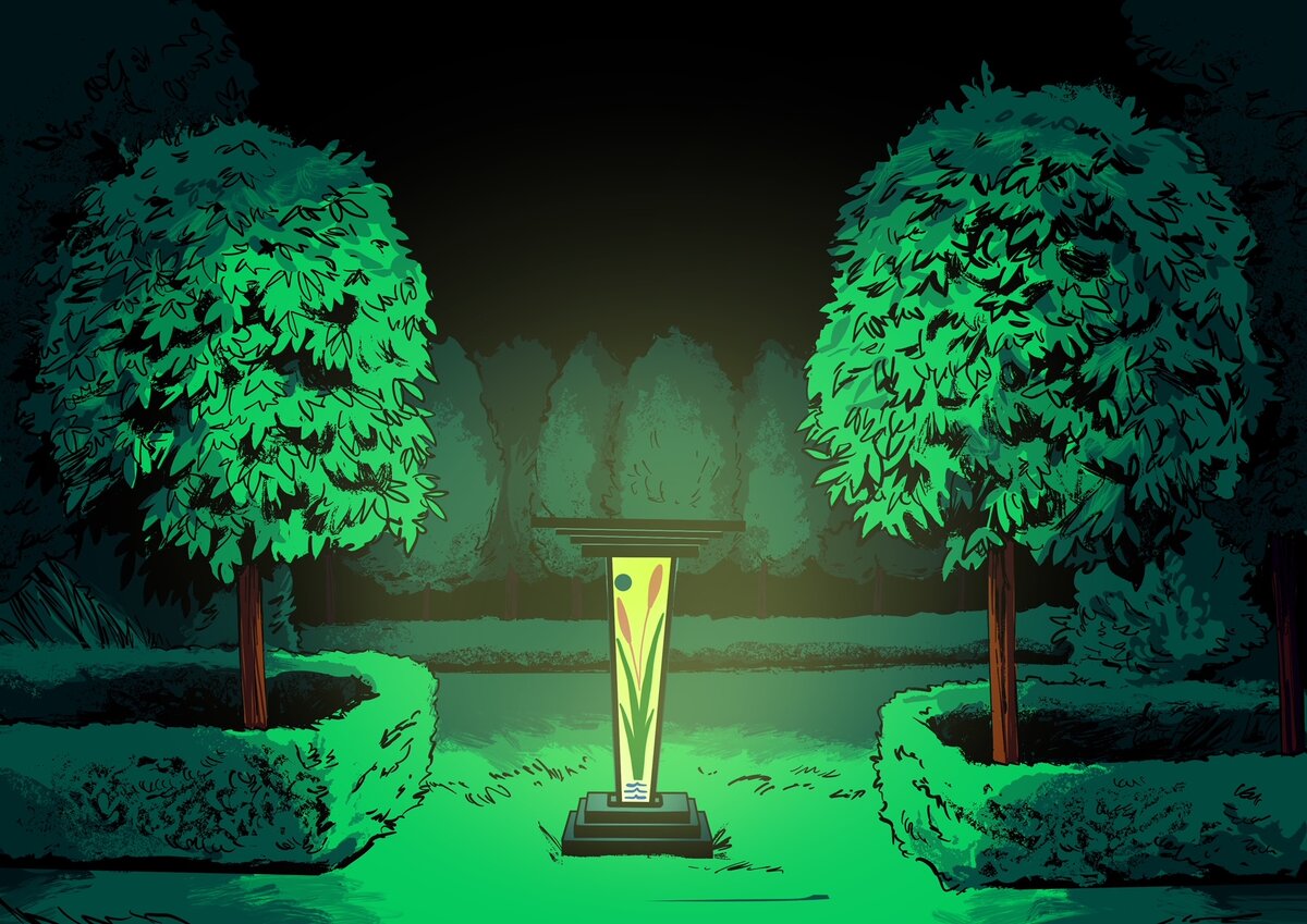  Рис. 1 Светильник с чашей для купания птиц 1930 г. 1