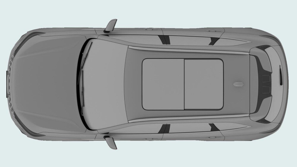 На фото из базы Роспантента: патентное изображение кроссовера Haval H6 Supreme+