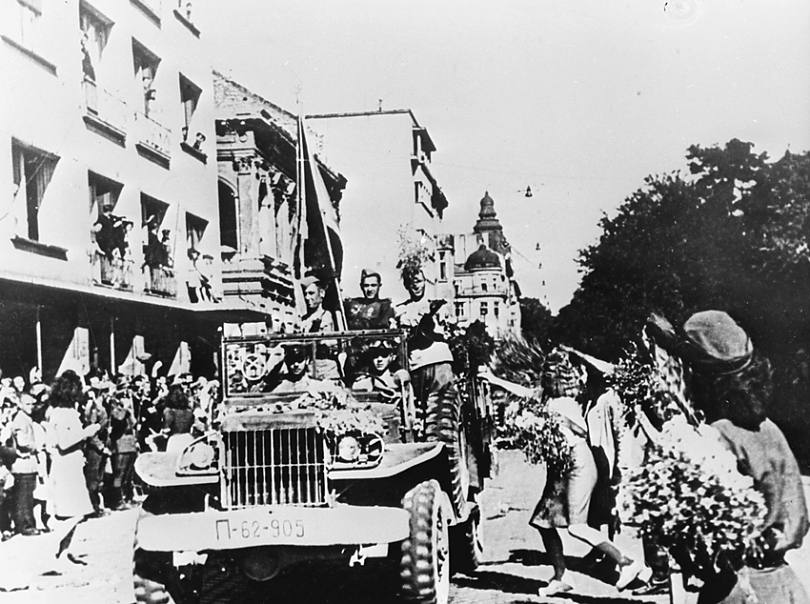 освобождение болгарии в 1944 г. освобождение болгарии 1944. болгария 1944 год. освобождение софии. встреча частей красной армии в болгарии.