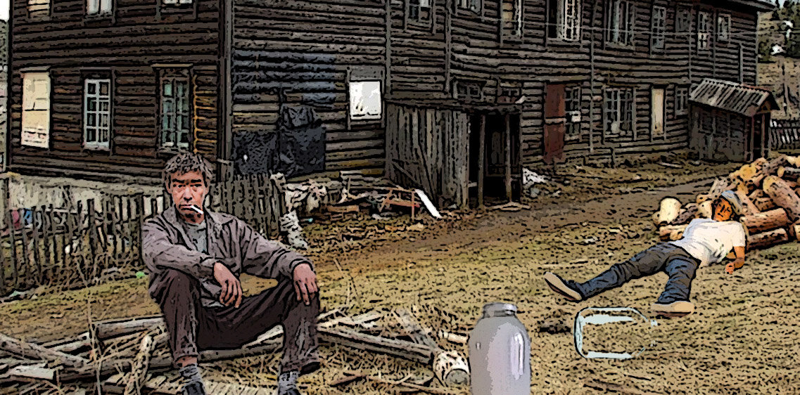 Братья алкоголики. Иллюстрация