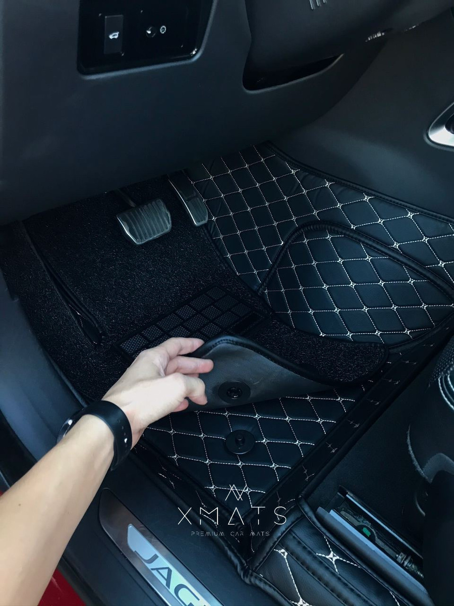 3D коврики из экокожи на Jaguar F Pace X761
