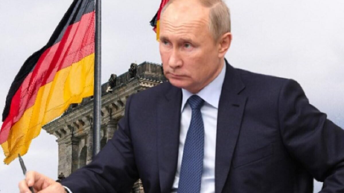 Путин в германии