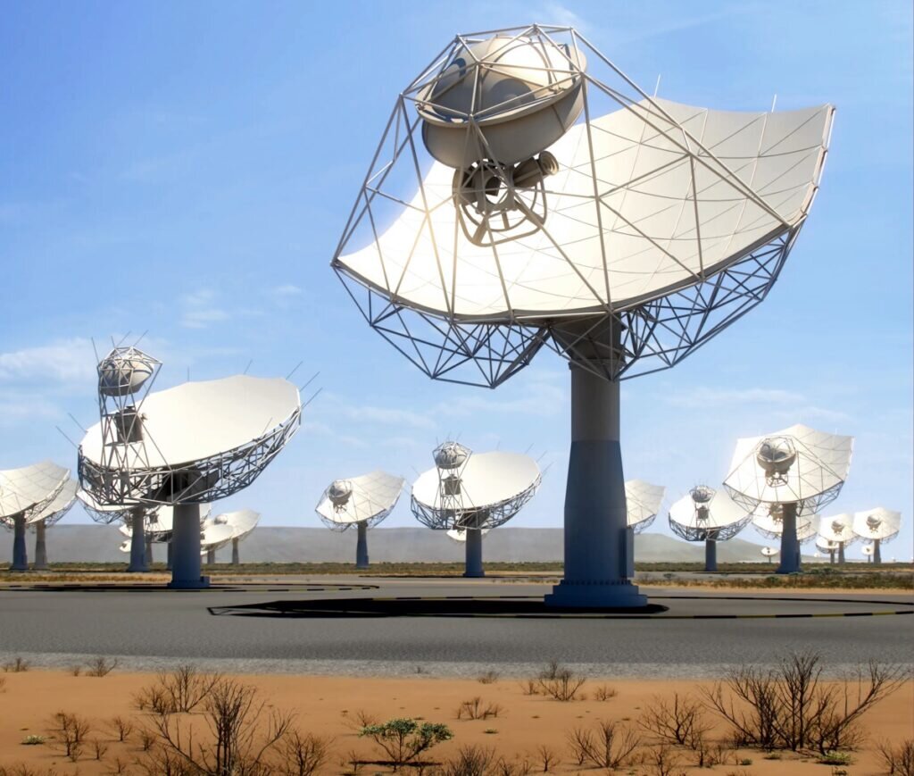    Антенны SKA-Mid а Африке: взгляд художника / ©SKAO