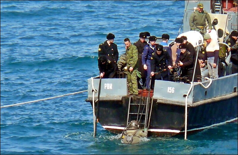 Учёба водолазному делу. Военно-морской флот.