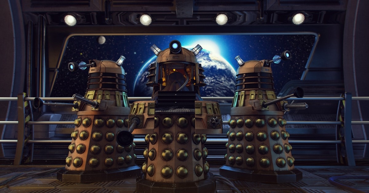 Те самые жуткие далеки. Страшно вредные и до жути жестокие консервные банки.