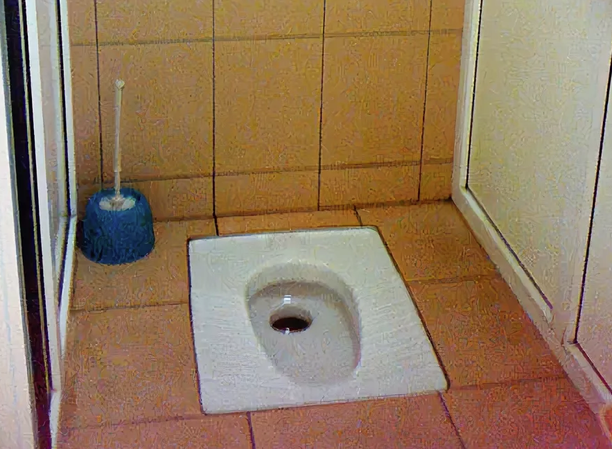 Toilet hole. Унитаз в полу.