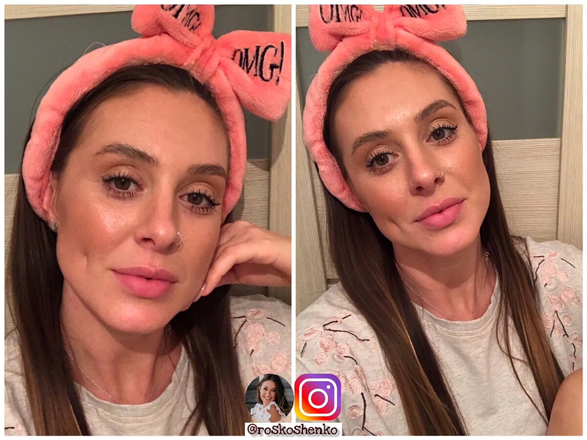 Лицо с макияжем