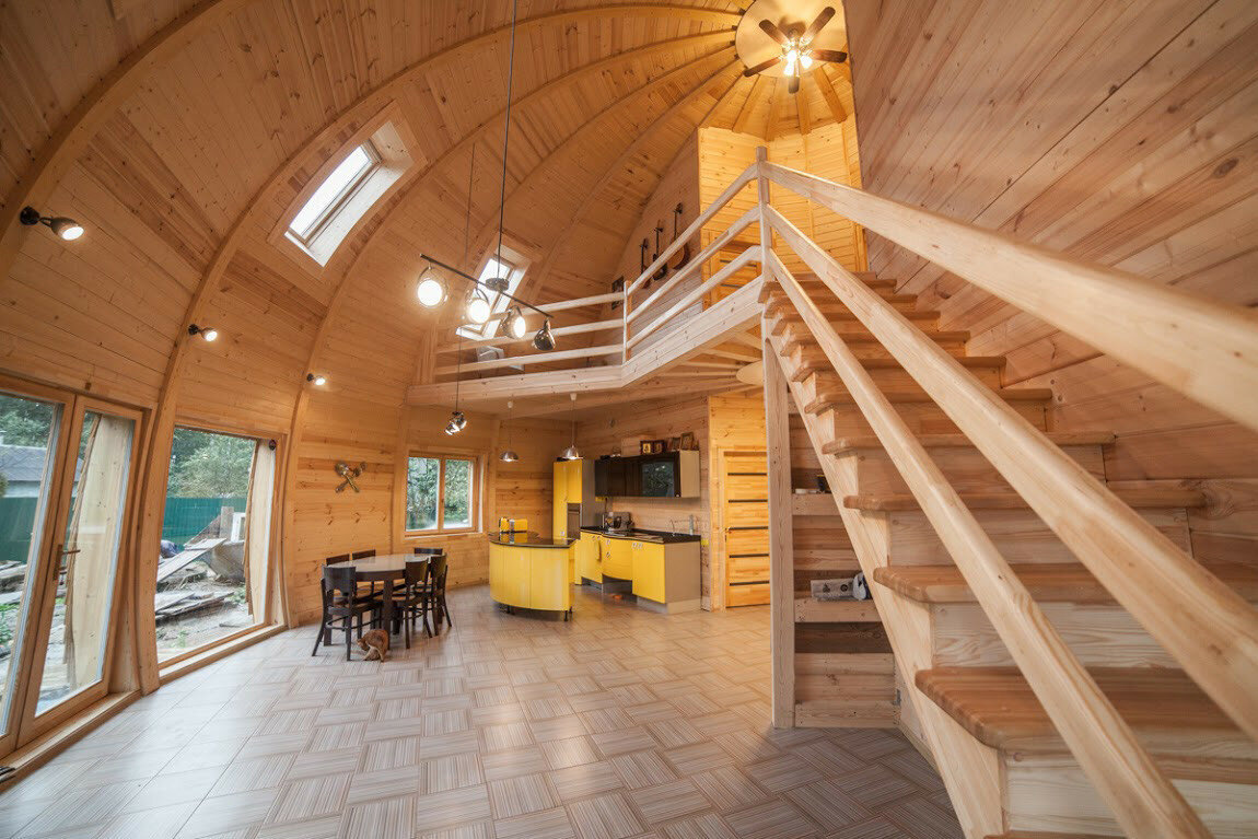 Купольный деревянный дом